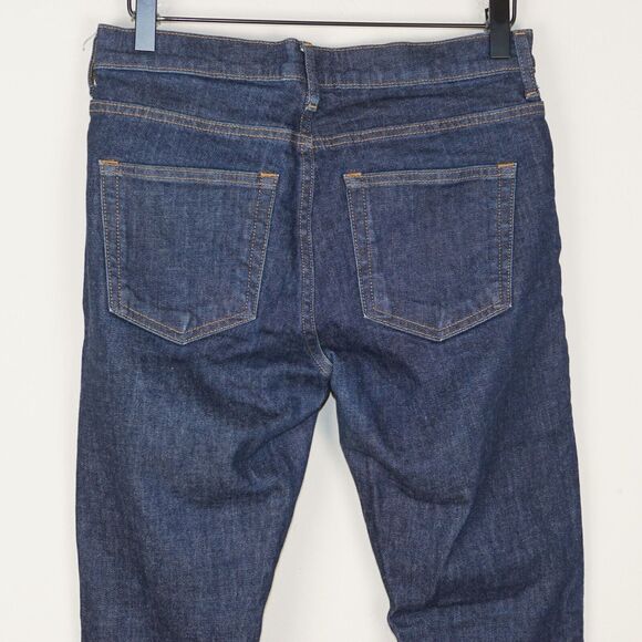 Everlane Mid Rise Skinny Ankle Dark Wash Indigio Blue Jeans Womens Sz 26 Ankle - Picture 4 of 7